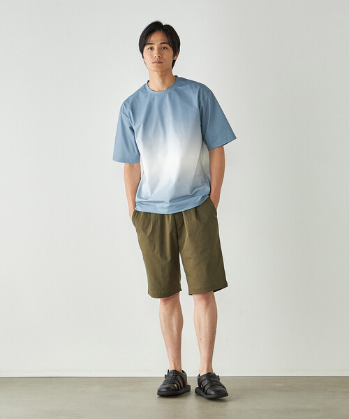 COMME CA ISM(コムサイズム)の「グラデーションプリント Tシャツ(Tシャツ/カットソー・メンズ・ネイビー/ブラック/ライトグレー・MEDIUM/LARGE)」の16枚目の写真