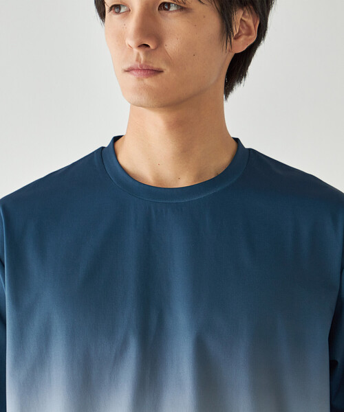 COMME CA ISM(コムサイズム)の「グラデーションプリント Tシャツ(Tシャツ/カットソー・メンズ・ネイビー/ブラック/ライトグレー・MEDIUM/LARGE)」の5枚目の写真