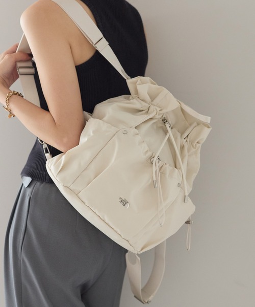 THE NORTH FACE(ザノースフェイス)の「【THE NORTH FACE/ザ・ノースフェイス】3WAY 巾着ショルダーバッグ/リュック/バックパック/BONNEY PACK M/ユニセックス(バックパック/リュック・レディース・ブラック/クリーム・FREE)」の20枚目の写真
