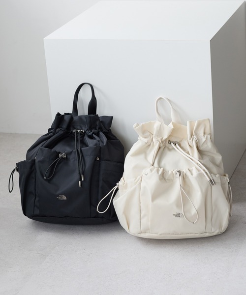 THE NORTH FACE(ザノースフェイス)の「【THE NORTH FACE/ザ・ノースフェイス】3WAY 巾着ショルダーバッグ/リュック/バックパック/BONNEY PACK M/ユニセックス(バックパック/リュック・レディース・ブラック/クリーム・FREE)」の12枚目の写真