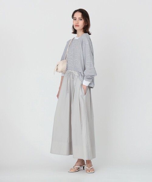 Ray BEAMS(レイビームス)の「【別注】DANTON / ロングスリーブ Tシャツ(Tシャツ/カットソー・レディース・オフホワイト/ブラック/ダークブラウン・MEDIUM)」の4枚目の写真
