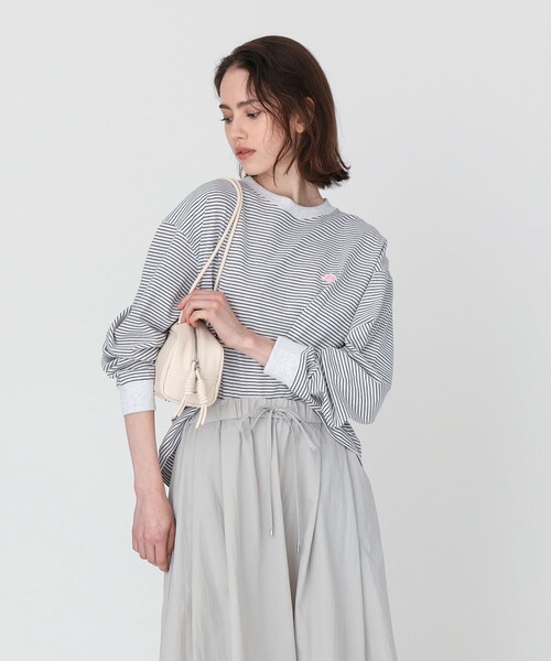 Ray BEAMS(レイビームス)の「【別注】DANTON / ロングスリーブ Tシャツ(Tシャツ/カットソー・レディース・オフホワイト/ブラック/ダークブラウン・MEDIUM)」の6枚目の写真