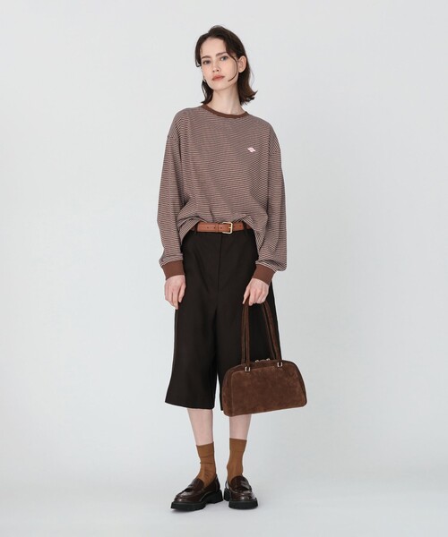 Ray BEAMS(レイビームス)の「【別注】DANTON / ロングスリーブ Tシャツ(Tシャツ/カットソー・レディース・オフホワイト/ブラック/ダークブラウン・MEDIUM)」の14枚目の写真