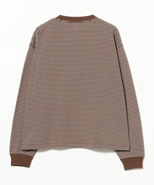 Ray BEAMS(レイビームス)の「【別注】DANTON / ロングスリーブ Tシャツ(Tシャツ/カットソー・レディース・オフホワイト/ブラック/ダークブラウン・MEDIUM)」の18枚目の写真