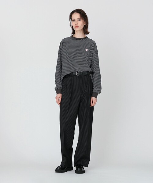 Ray BEAMS(レイビームス)の「【別注】DANTON / ロングスリーブ Tシャツ(Tシャツ/カットソー・レディース・オフホワイト/ブラック/ダークブラウン・MEDIUM)」の20枚目の写真