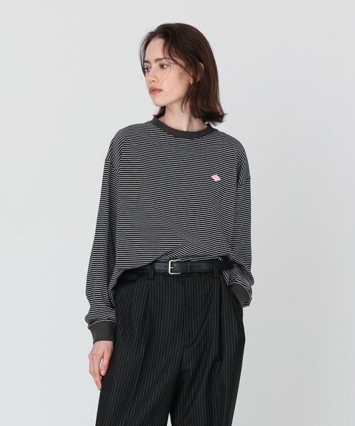 Ray BEAMS(レイビームス)の「【別注】DANTON / ロングスリーブ Tシャツ(Tシャツ/カットソー・レディース・オフホワイト/ブラック/ダークブラウン・MEDIUM)」の22枚目の写真