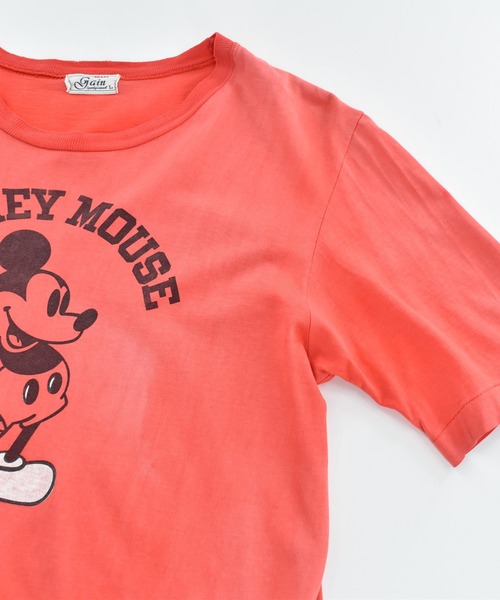 DISNEY VINTAGE（ディズニーヴィンテージ）の「【USED】90’s Disney “Mickey” キャラクター Tシャツ（Tシャツ/カットソー・メンズ・オレンジ・LARGE）」の5枚目の写真