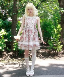 myu:loret（ミュウロレット）の「フラワーチェックキャミチュニ（チュニック）」