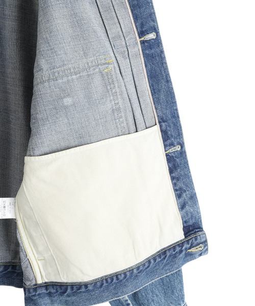 marka（マーカ）の「marka / マーカ：TYPE-1 DENIM JACKET -ORGANIC COTTON 13.5oz SELVEDGE DENIM-：M25C02BL02C[COR]（デニムジャケット・メンズ・ブルー系その他・1(S)）」の10枚目の写真