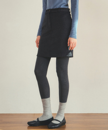 classic stripe midi skirt_Charcoal