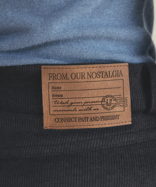OURNOSTALGIA（アワー ノスタルジア）の「classic stripe midi skirt_Charcoal（スカート・レディース・チャコール・MEDIUM/SMALL）」の3枚目の写真
