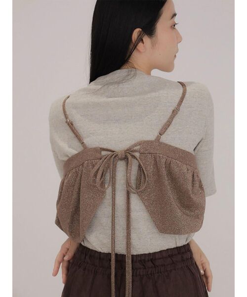 FIKA.(フィーカ)の「Balloon lame bustier(その他トップス・レディース・ブラウン/ブラック・FREE)」の8枚目の写真