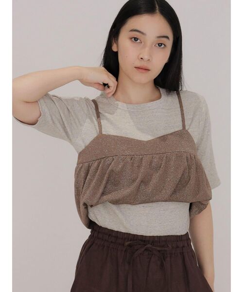 FIKA.(フィーカ)の「Balloon lame bustier(その他トップス・レディース・ブラウン/ブラック・FREE)」の10枚目の写真