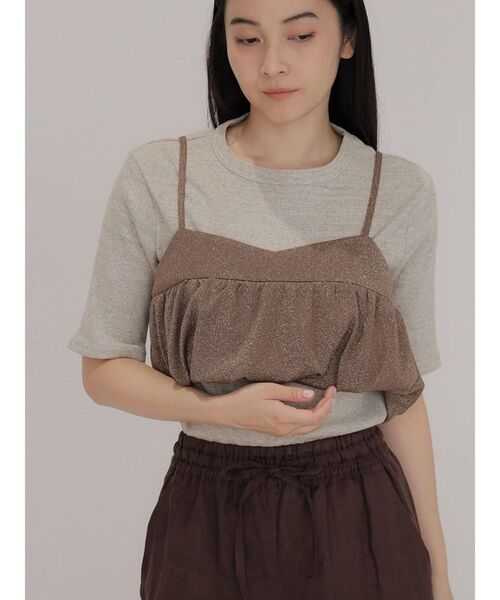 FIKA.(フィーカ)の「Balloon lame bustier(その他トップス・レディース・ブラウン/ブラック・FREE)」の11枚目の写真