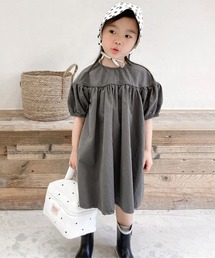 ONEP STAR（ワンピスター）の「パフスリーブ切り替えAラインワンピース（ワンピース）」