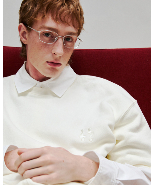 THEENDQUESTION（ジエンドクエスチョン）の「Half crewneck sweatshirt / IVORY（Tシャツ/カットソー・レディース・その他・FREE）」の3枚目の写真