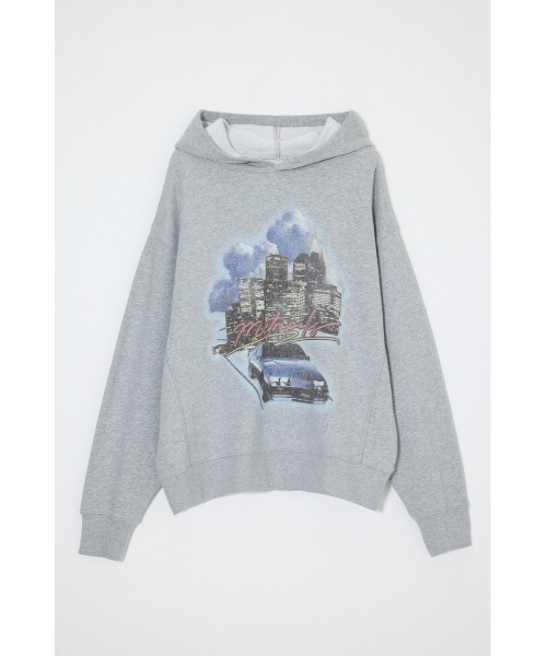MOUSSY(マウジー)の「【26年AW新作】PHOTO PRINT フ―ディー(パーカー・レディース・ライトピンク/杢グレー/ネイビー・FREE)」の2枚目の写真