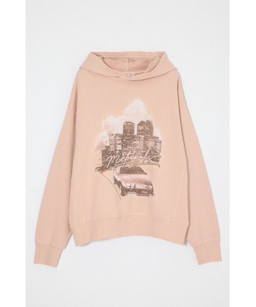 MOUSSY(マウジー)の「【26年AW新作】PHOTO PRINT フ―ディー(パーカー・レディース・ライトピンク/杢グレー/ネイビー・FREE)」の4枚目の写真