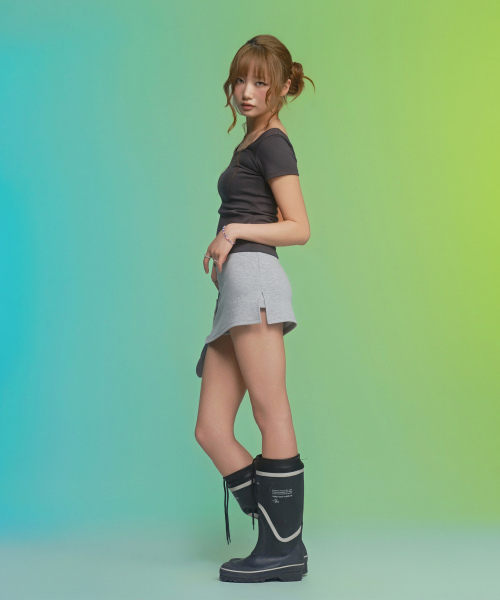 ASON(アズオン)の「DOLLY MINI SKIRT / GRAY(スカート・レディース・その他・FREE)」の7枚目の写真