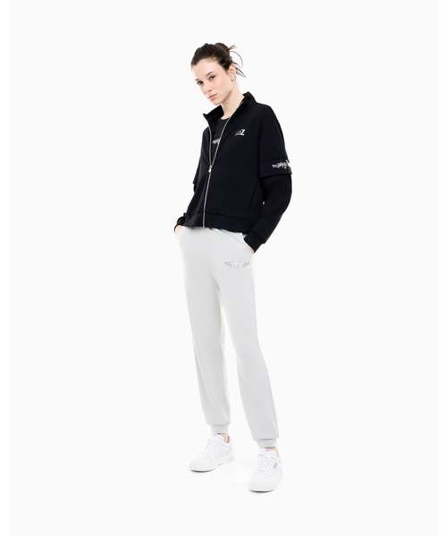EMPORIO ARMANI EA7(エンポリオアルマーニイーエーセブン)の「<オンライン限定>【エンポリオ アルマーニ EA7】ウィメンズ クリスタル装飾 ジョガーパンツ Logo Series(その他パンツ・レディース・ライトグレー・MEDIUM/LARGE/SMALL)」の7枚目の写真