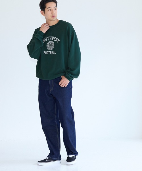 coca(coca)(コカ)の「エンボススウェット風プリントワイドロンT(Tシャツ/カットソー・メンズ・ブラック/ダークグリーン・XL/M/L)」の11枚目の写真