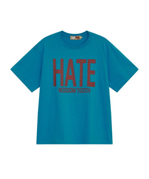 LOSERS CLUB(ルーザーズクラブ)の「HATE WISDOM TOOTH ロゴ 半袖Tシャツ ブルー(Tシャツ/カットソー・レディース・その他・0/1(M)/2(L))」の1枚目の写真