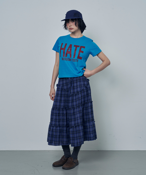 LOSERS CLUB(ルーザーズクラブ)の「HATE WISDOM TOOTH ロゴ 半袖Tシャツ ブルー(Tシャツ/カットソー・レディース・その他・0/1(M)/2(L))」の5枚目の写真