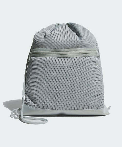 adidas(アディダス)の「メッシュ ジムバッグ / アディダス adidas(エコバッグ/サブバッグ・メンズ・グリーン・FREE)」の1枚目の写真