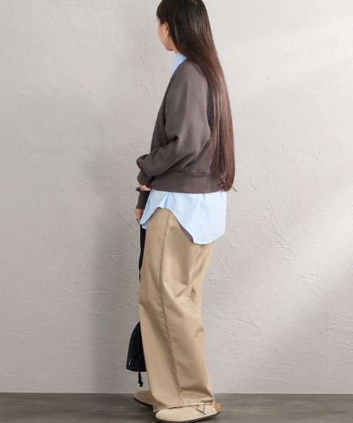 Healthknit（ヘルスニット）の「【WEB先行予約】[HEALTHKNIT/ヘルスニット] 別注 ショート丈 クラシックラグランスリーブスウェット（スウェット・レディース・アッシュグレー/ブラック/ネイビー/サックスブルー/ピンク・F）」の18枚目の写真