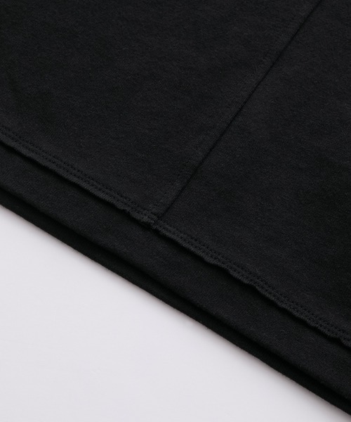 cussil（クシル）の「【cussil/クシル】ラグラン メタルスナップボタン ヘンリーネックロンT（Tシャツ/カットソー・メンズ・ブラック/ホワイト・S/M/L）」の14枚目の写真