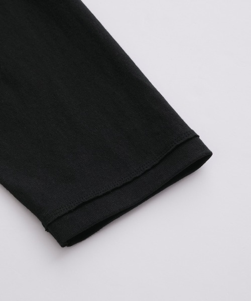 cussil（クシル）の「【cussil/クシル】ラグラン メタルスナップボタン ヘンリーネックロンT（Tシャツ/カットソー・メンズ・ブラック/ホワイト・S/M/L）」の16枚目の写真
