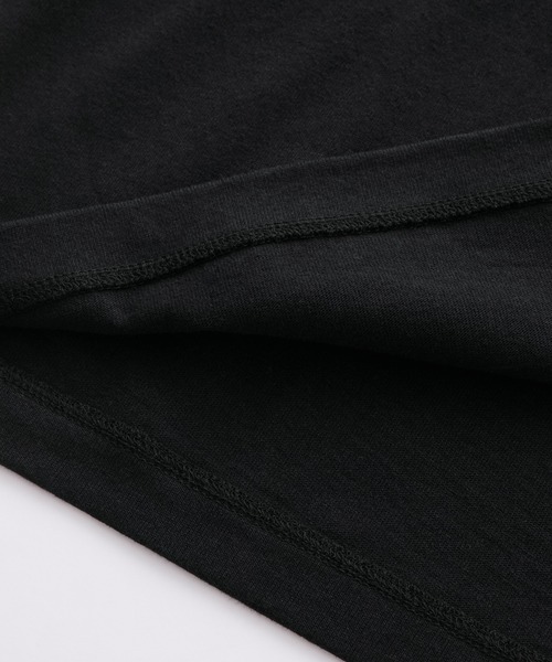cussil（クシル）の「【cussil/クシル】ラグラン メタルスナップボタン ヘンリーネックロンT（Tシャツ/カットソー・メンズ・ブラック/ホワイト・S/M/L）」の19枚目の写真