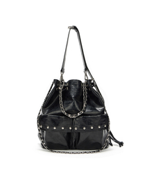DEINET 5-WAY STUD POCKET MULTI BAG IN BLACK