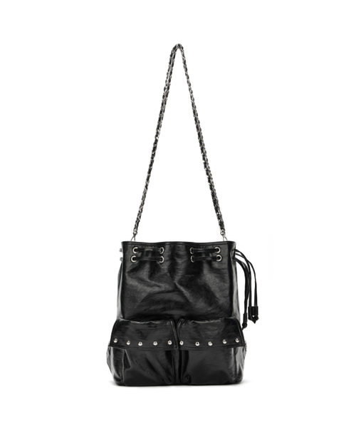 DEINET（ダイニット）の「DEINET 5-WAY STUD POCKET MULTI BAG IN BLACK（バックパック/リュック・レディース・その他・FREE）」の6枚目の写真