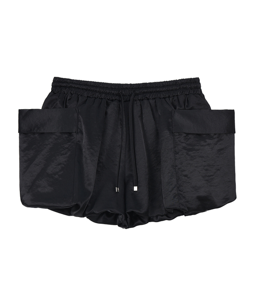 PROJECT WAVE(プロジェクトウェーブ)の「Satin Balloon Pants (3COLOR)(スカート・レディース・ブラック/Beige/アイボリー・FREE)」の2枚目の写真