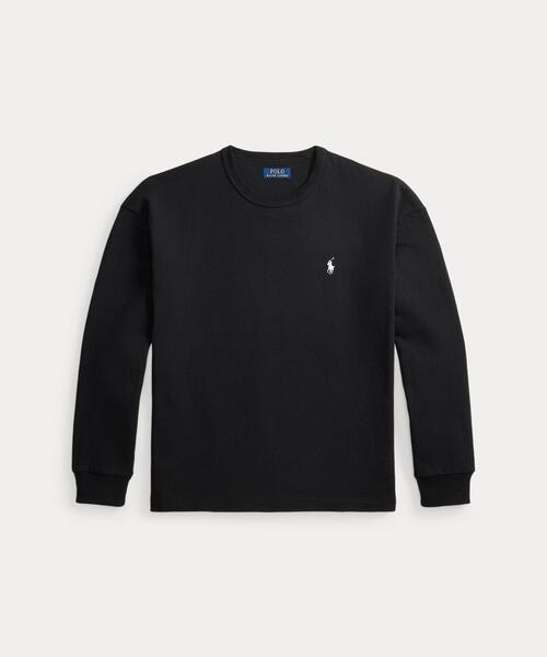 POLO RALPH LAUREN（ポロ ラルフ ローレン）の「リラックス フィット ジャージー ロングスリーブ Tシャツ（Tシャツ/カットソー・メンズ・ブラック系1・XS/XL/S/L/M）」の7枚目の写真