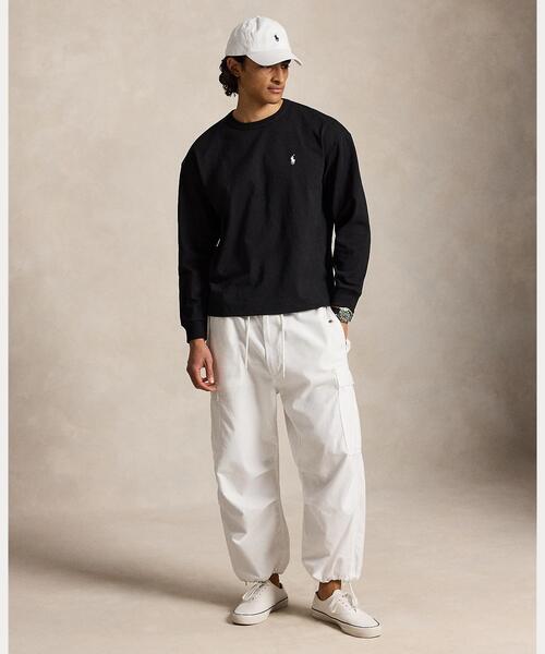 POLO RALPH LAUREN（ポロ ラルフ ローレン）の「リラックス フィット ジャージー ロングスリーブ Tシャツ（Tシャツ/カットソー・メンズ・ブラック系1・XS/XL/S/L/M）」の6枚目の写真