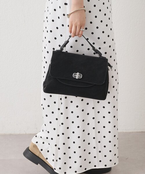 mystic(ミスティック)の「ダブルフラップ2wayBAG(トートバッグ・レディース・ブラック・ONE SIZE)」の10枚目の写真