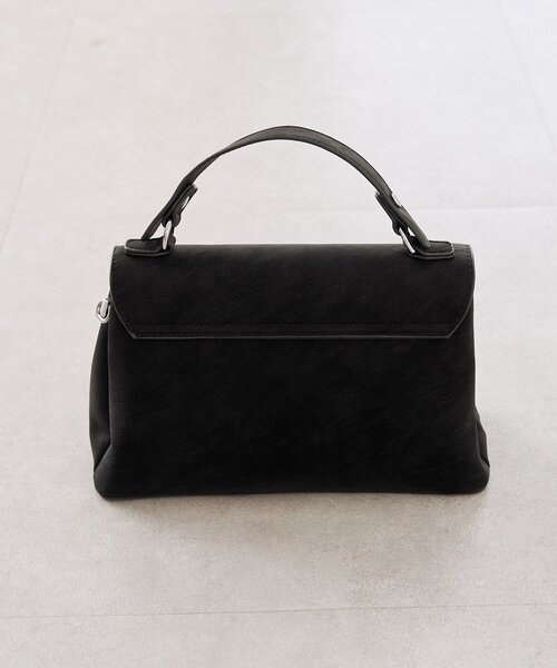 mystic(ミスティック)の「ダブルフラップ2wayBAG(トートバッグ・レディース・ブラック・ONE SIZE)」の2枚目の写真