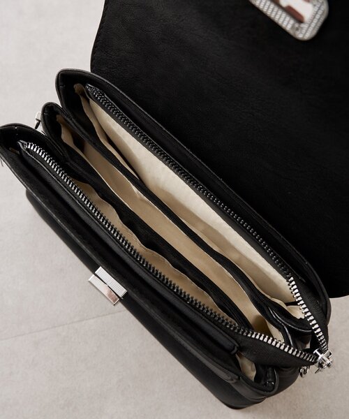 mystic(ミスティック)の「ダブルフラップ2wayBAG(トートバッグ・レディース・ブラック・ONE SIZE)」の16枚目の写真