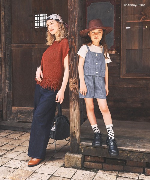 GLOBAL WORK(グローバルワーク)の「TOY STORY 5(トイ・ストーリー5)/EASYデニムワイドパンツ/812590(デニムパンツ・レディース・ネイビー/サックスブルー・MEDIUM/SMALL/LARGE)」の5枚目の写真