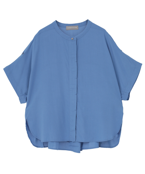 LOGEMENT DE CLAIRE（ロジュモンドクレール）の「袖タブ付きバンドシャツ（シャツ/ブラウス・レディース・ブルー/キナリ/ブラック/ピンク・FREE）」の12枚目の写真