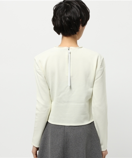 muller of yoshiokubo(ミュラーオブヨシオクボ)の「【muller of yoshiokubo】Sandy short knit(Tシャツ/カットソー・レディース・アイボリー/グレー・38)」の8枚目の写真