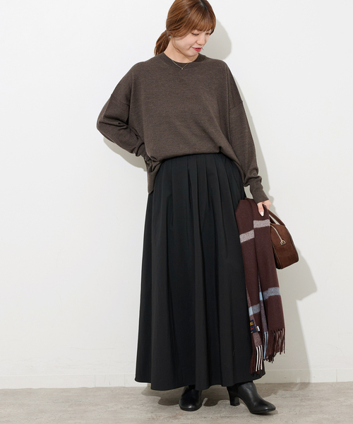 JOURNAL STANDARD relume(ジャーナルスタンダード レリューム)の「《追加 / 新色》BiellaYarnワイドクルーネックプルオーバー(ニット/セーター・レディース・ブラック/ブラウン/レッド/ブラウン系その他・FREE)」の14枚目の写真
