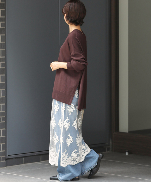 JOURNAL STANDARD relume(ジャーナルスタンダード レリューム)の「《追加 / 新色》BiellaYarnワイドクルーネックプルオーバー(ニット/セーター・レディース・ブラック/ブラウン/レッド/ブラウン系その他・FREE)」の22枚目の写真