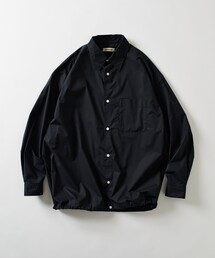限定展開 ワイドシルエット スピンドル レギュラーカラーシャツ / ヘムコード