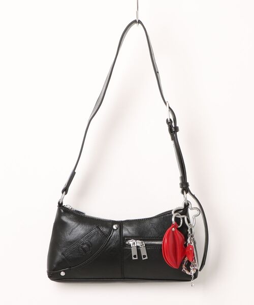 Desigual(デシグアル)の「Quilted Heart Shoulder Bag / キルティッドハートショルダーバッグ(ハンドバッグ・レディース・ブラック・FREE)」の10枚目の写真