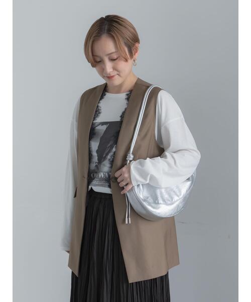 Te chichi（テチチ）の「レーストリムノーカラージレ（ベスト・レディース・グレー/キャメル・F）」の7枚目の写真