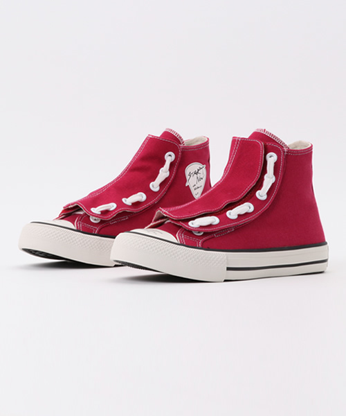 MOUSSY（マウジー）の「HIGH CUT SNEAKERS（スニーカー・レディース・ブラック/ホワイト/レッド・LARGE/SMALL/MEDIUM）」の3枚目の写真