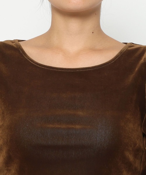 mysty woman(ミスティウーマン)の「パワショルアソートプルオーバー 1087978(Tシャツ/カットソー・レディース・ブラウン/ブラック/ホワイト系その他・FREE)」の16枚目の写真